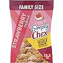 Simply Chex Strawberry Crème Flavored Snack Mix, Family Size, 13.5 oz
