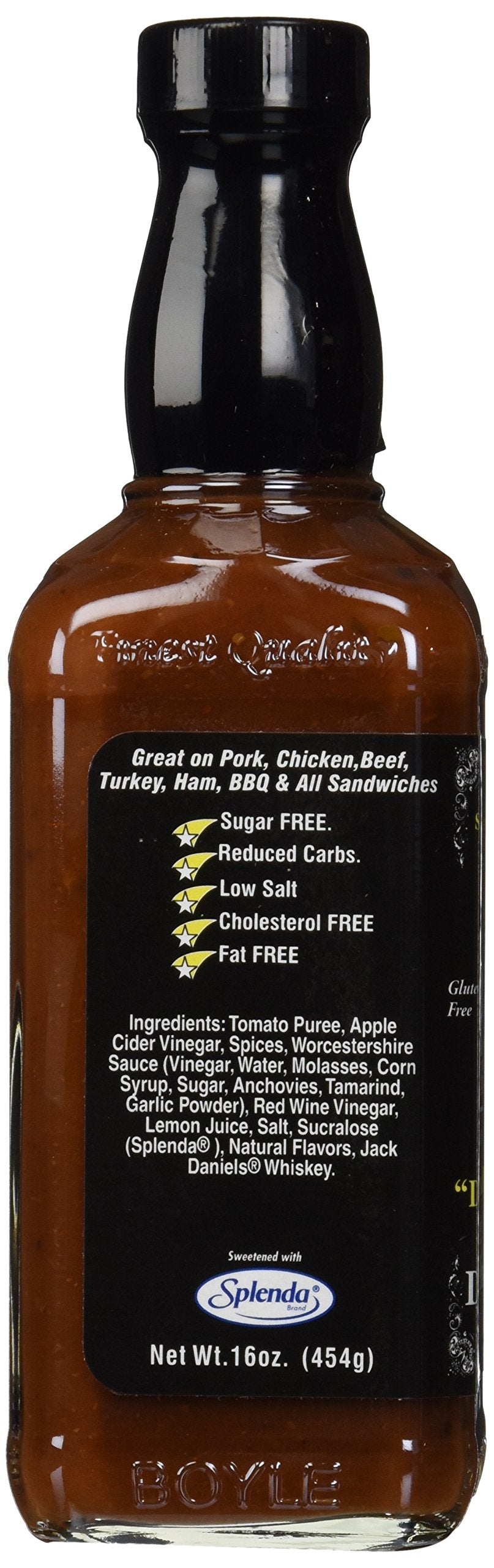 Lynchburg Tennessee Whiskey Sweet & Mild SUGAR FREE Gourmet Deli & Grillin' Sauce 16oz