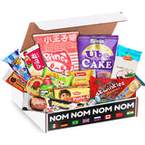 Elite World Snack Sampler Box - 30+ Foreign snacks and global candies - Huge Assortment of Asian Snacks, European Treats, Central American Candy