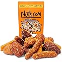 Nuts com Honey & Heat Trail Mix - Sweet and Spicy Nuts Blend with Honey Sesame Sticks, Hickory Smoked Almonds, Cajun Corn Sticks, Buffalo Peanuts