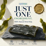 Premium Kombu, 7.05oz Dried Kelp from Hokkaido Japan, No Additives Sun-Dried Seaweed, for Japanese cuisine Seaweed Salad Dashi Stock Miso Soup Rice