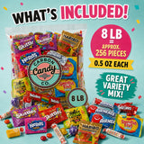 Pinata Candy Variety Pack - 8 Lb Assorted Mix, Pinata Stuffers for Kids