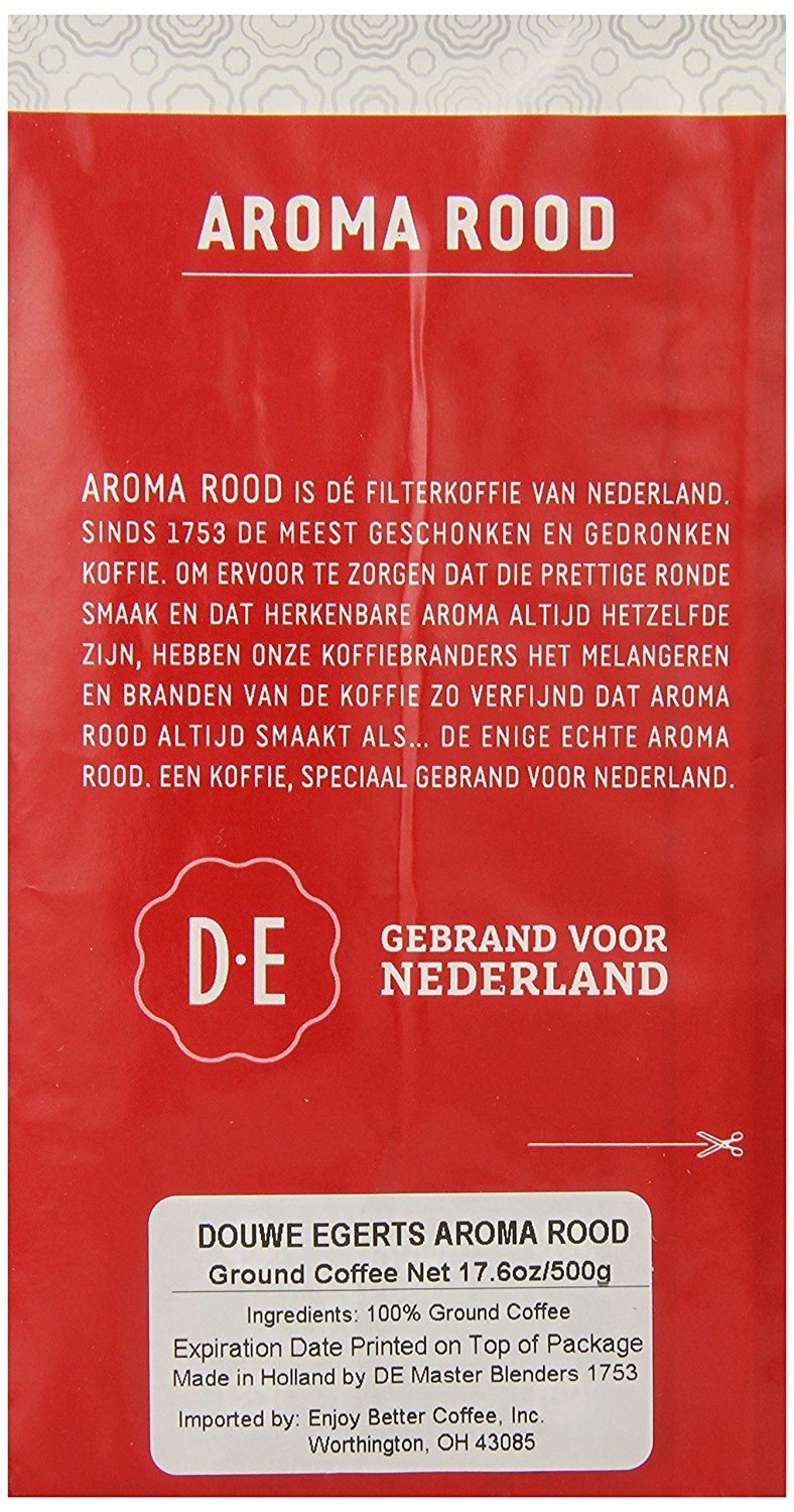 Douwe Egberts Aroma Rood Ground Coffee, 17.64 Ounce, Pack of 2