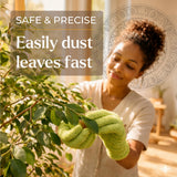 BLESS YOUR SOIL Microfiber Dusting Gloves for Plants : Premium, Gentle, Traps Dust, Washable, Lint Free : Use with Big Leaf Energy ready-to-use spray
