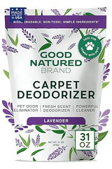 Good Natured Brand | Carpet Deodorizer & Freshener Powder | 31 oz Pet Odor Eliminator for Strong Odor & Pet Urine | Fresh Natural Lavender Scent |