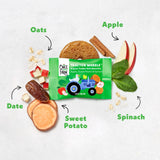 Once Upon a Farm Organic Tractor Wheels Toddler Bar, Apple, Sweet Potato & Spinach