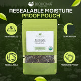 Biokoma Organic Eyebright Dried Herb 1.76oz Euphrasia Officinalis Loose Herbal Tea USDA Organic Herbal Tea - Resealable Moisture Proof Pouch, No