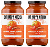 Eat Happy Kitchen Pumpkin Marinara Sauce - Made with Premium California Tomatoes & Pumpkin - No Sugar Added, No Seed Oils, No Fillers, Gluten Free, 25