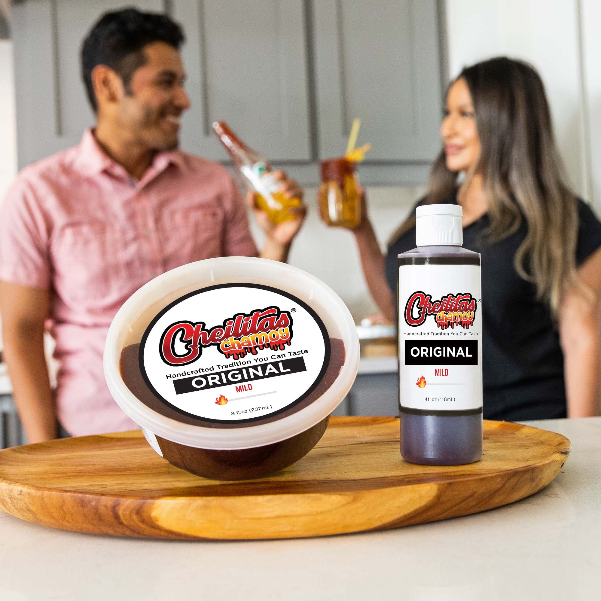 Cheilitas Chamoy Mexican Rim Candy Dip Paste 8 oz | Hand Crafted for Drinks, Cocktails, Micheladas, Beer and More (Original)