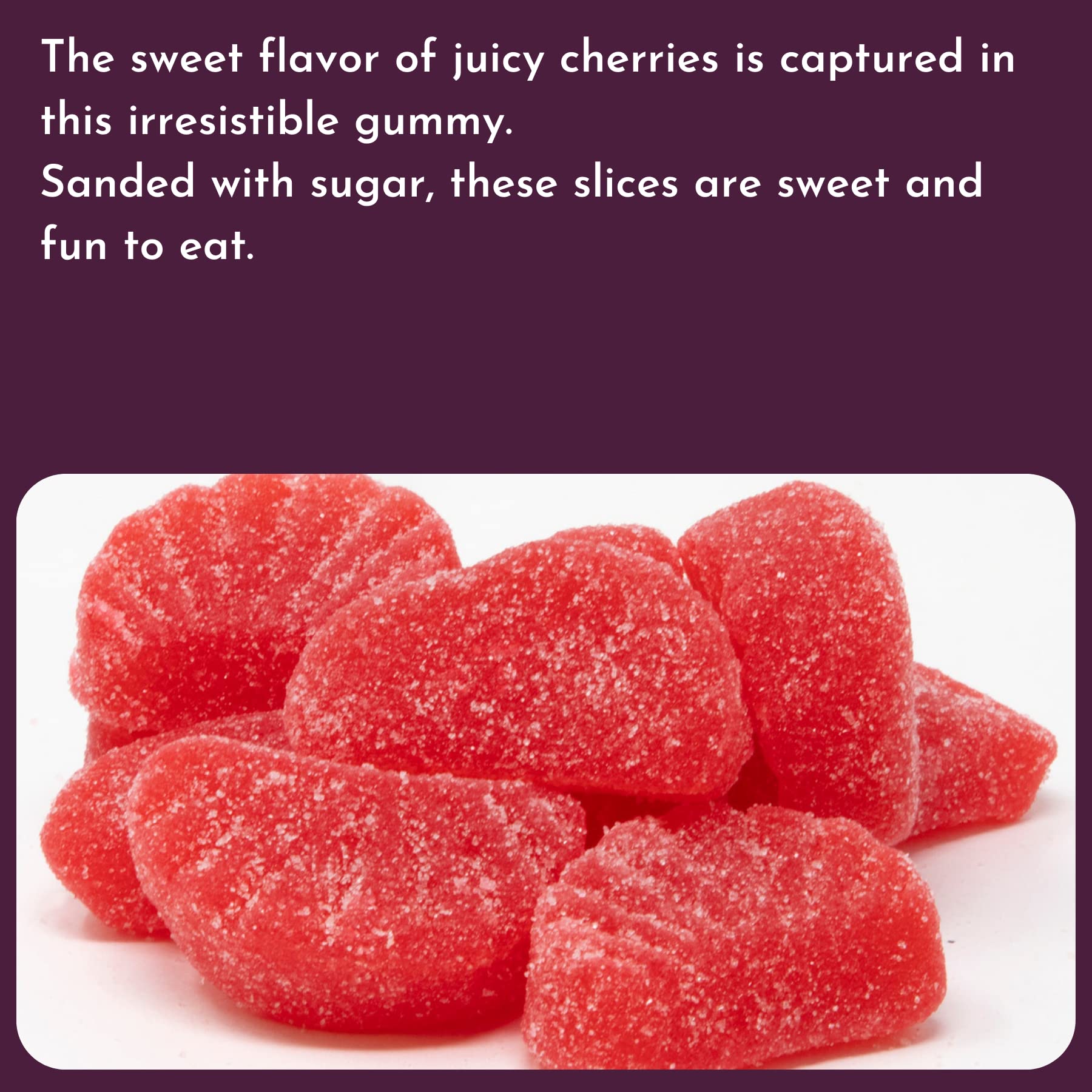 WinCrest Bulk Cherry Jelly Slices - 5 Lb Case