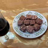 10-PIECE 3 OZ Chocolate Gourmet Homemade Snack with Nuts GIFTBOX Shape Chocolate-GIFTBOX-NF