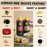 Momofuku Sweet & Savory Korean BBQ Sauce with Soy Sauce, Fresh Ginger, & Pear for Stir Fry, Barbecue, and Marinade; Galbi Style with Smoky