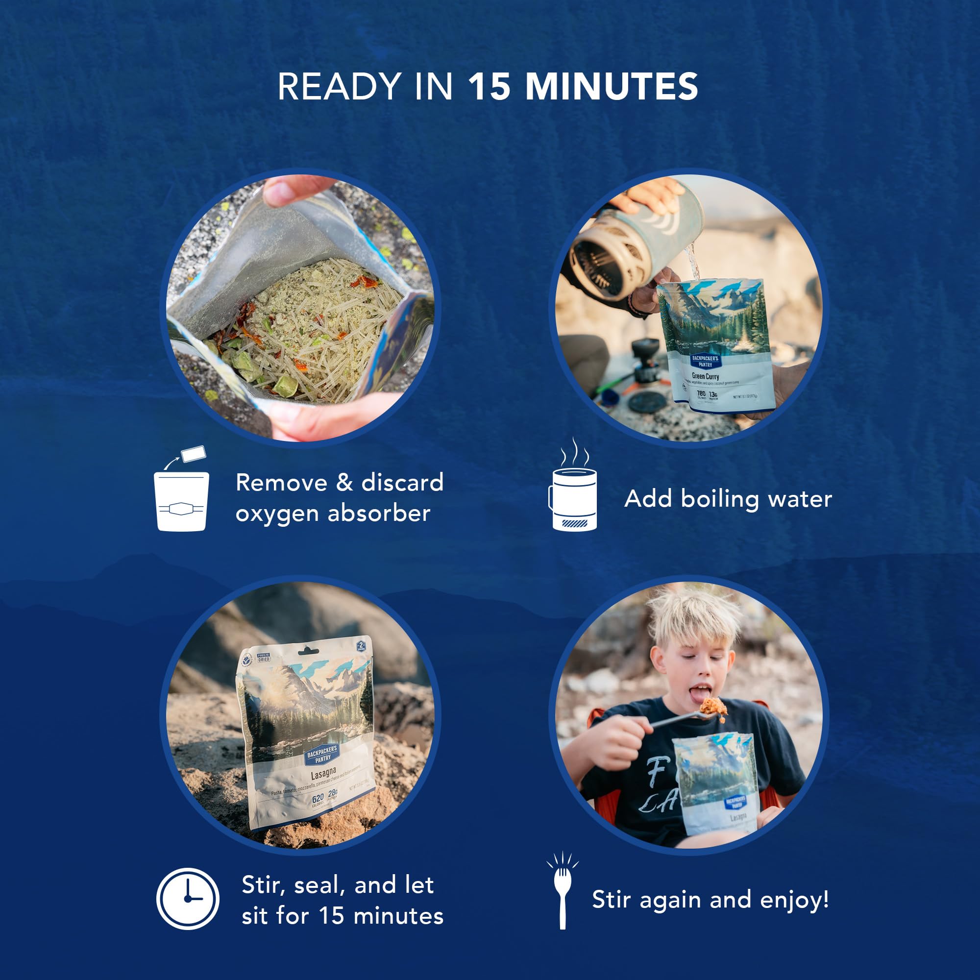 Backpacker's Pantry Three Cheese Mac & Cheese - Freeze Dried Backpacking & Camping Food - Emergency Food - 24 Grams of Protein, Vegetarian - 1 Count