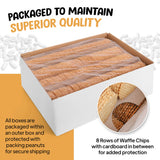 Waffle Cone Chips For Ice Cream Nachos - Round Waffle Chip - Round Wafer Cookies - Bulk Pack - 1,000 Chips