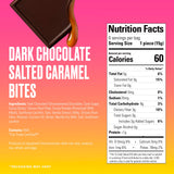 SkinnyDipped Dark Chocolate Salted Caramel Bites, 3.17oz Bags | 4 Pack