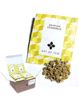 Art of Tea | Organic Egyptian Chamomile Tea Bags - Caffeine Free Herbal Teas | 50 Pyramid Tea Bag Sachets | Chamomile Tea Organic Naturally Decaf Tea