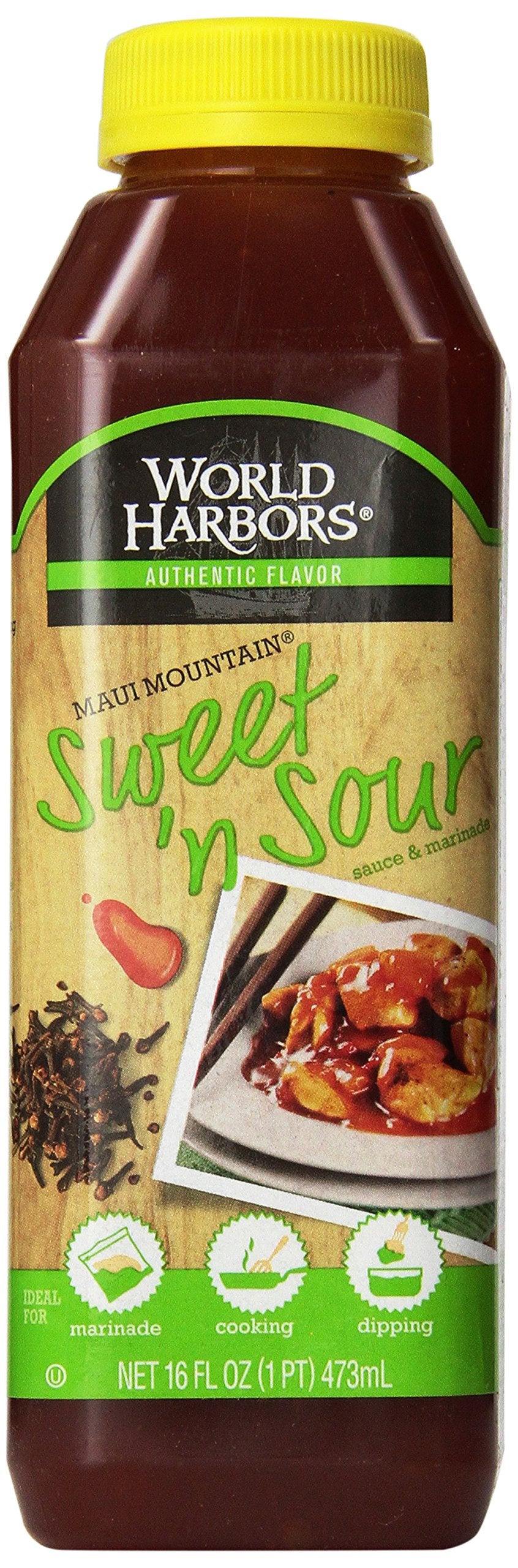 World Harbors Maui Sweet and Sour Sauce - Hawaii Style Perfect for Dipping, Dumplings, Chicken Nuggets, Various Meats Including Beef, Pork, Seafood