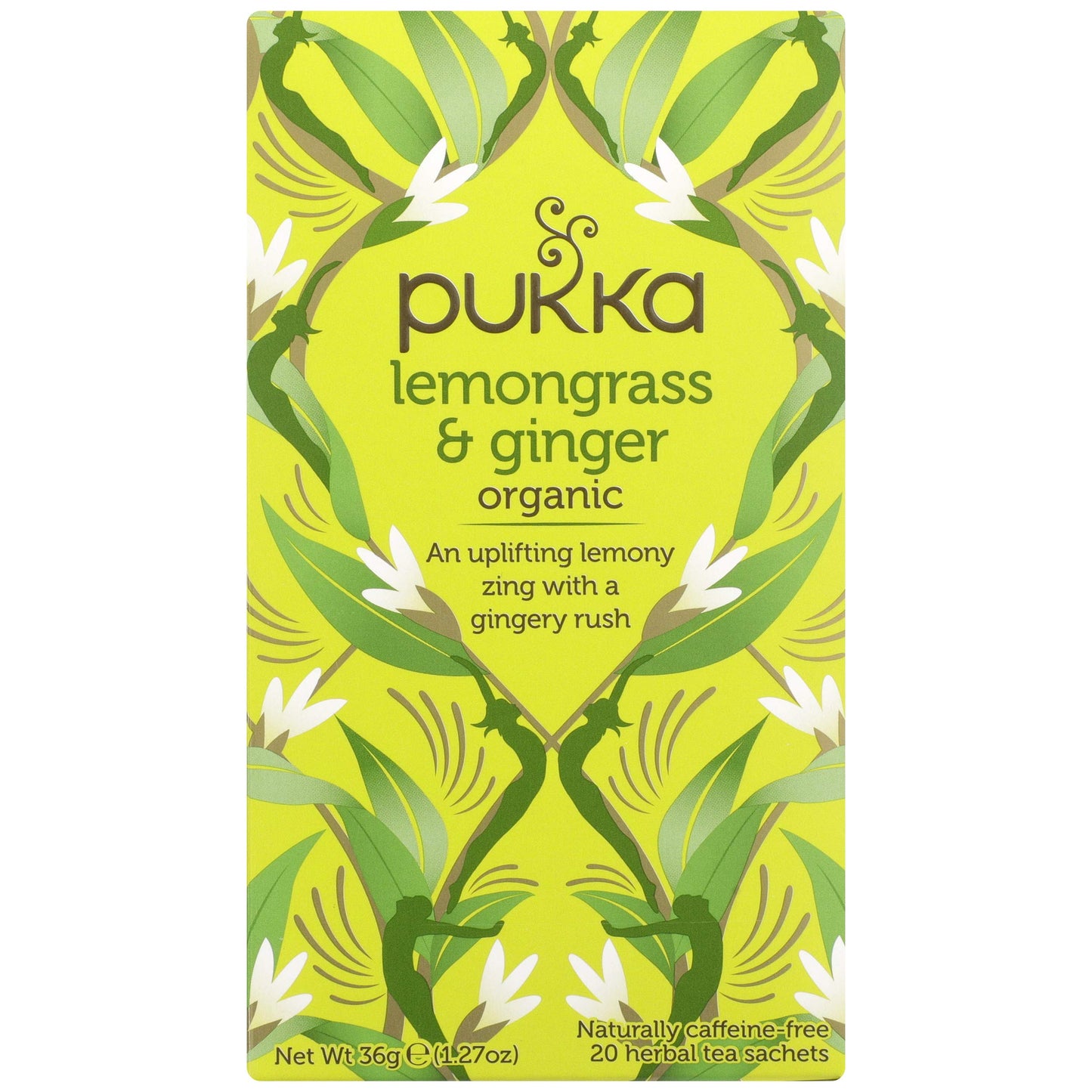 Pukka, Tea Herbal Lemongrass Ginger Organic, 1.27 Ounce