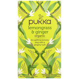 Pukka, Tea Herbal Lemongrass Ginger Organic, 1.27 Ounce