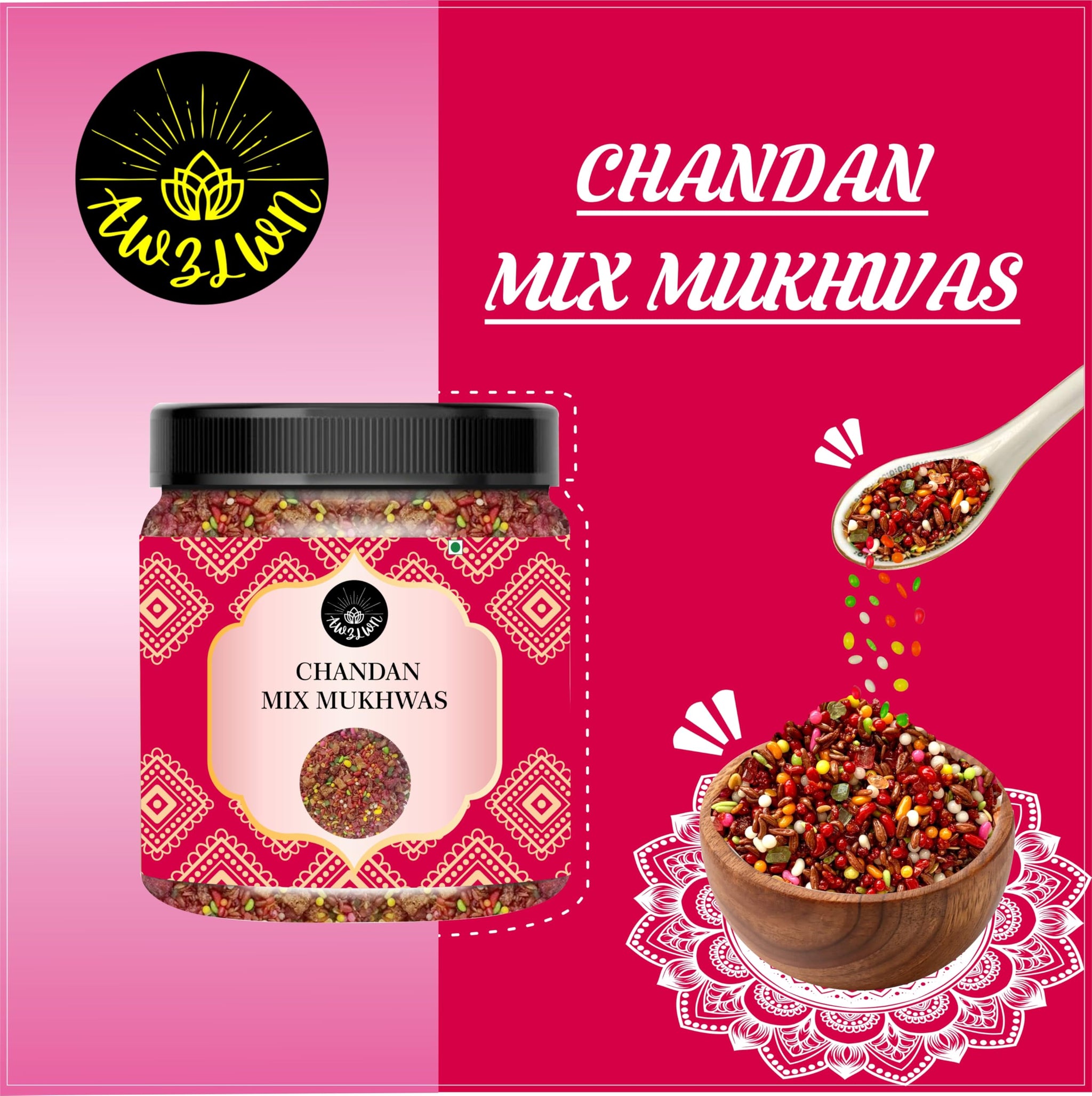 AWZLWN Natural Chandan Mix Mukhwas 8.81 OZ (250 GM) | Set oF 1 | AWZLWN