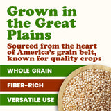Food to Live Organic Great Plains White Sorghum Grain, 6 Pounds - Whole Ancient Groats. High Fiber. No-GMO. Raw Milo Seeds. Vegan, Kosher, Bulk