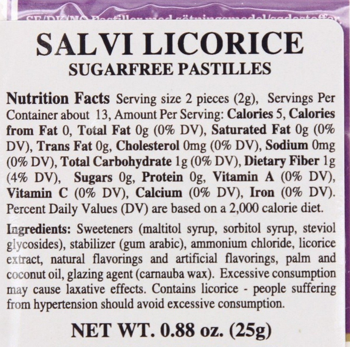 12-Pack Lakerol Licorice Sugar Free Pastilles Stevia (12-Pack Salvi)