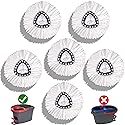 Mop Head Replacement for O-Cedar - Spin Mop Replacement Head - Microfiber Easywring Mop Heads with 1-Tank System, Machine Washable Mop Refill?Durable