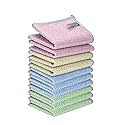 JZDN 10PCS Upgrade Wire Dishwashing Rag, Non-Scratch, Wet and Dry, Double Layer, Multipurpose Wire Dishwashing Rags for Kitchen, Sinks, Cookware