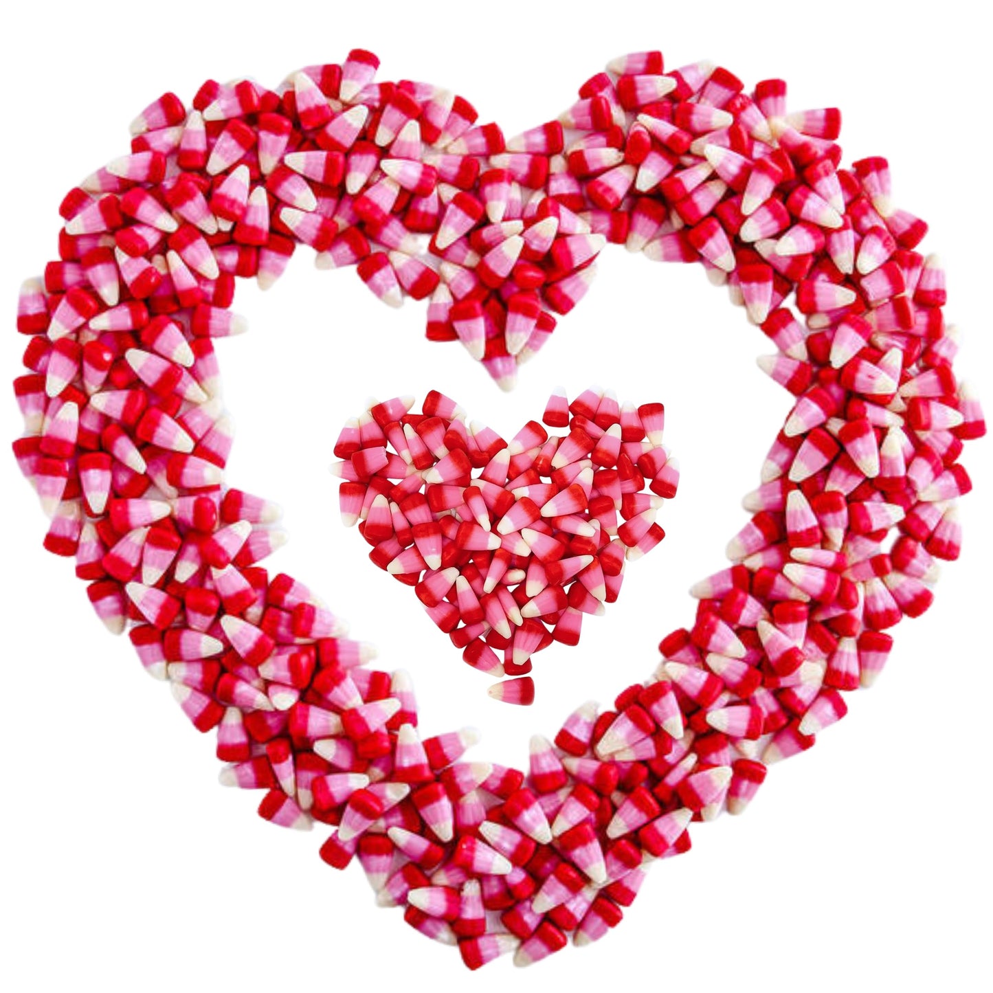 Red, White, and Pastel Pink Candy Corn - Valentine's Cupid Candy Corn Flavors (2 Pound)