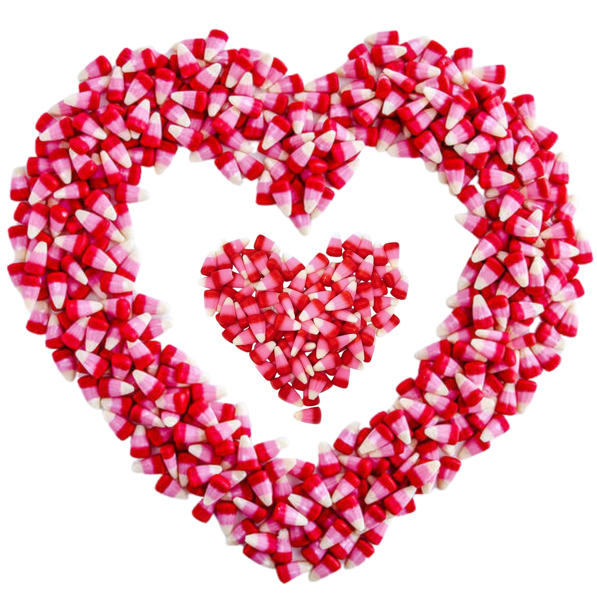 Red, White, and Pastel Pink Candy Corn - Valentine's Cupid Candy Corn Flavors (2 Pound)
