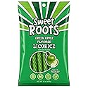 Sweet Roots Green Apple Licorice Twists - Jumbo Soft Licorice Sticks Made with Real Fruit Juice | Gourmet Apple Candy for Snack Lovers | Vegan
