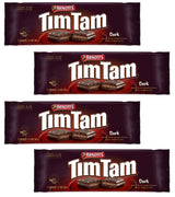 Tim Tam Dark Chocolate Biscuits - 4-Pack (200g) Made in Australia - Rich Dark Chocolate Coating - Classic Australian Treats