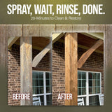 Southeast Softwash Wood Wizard | Heavy Duty Wood Floor Cleaner & Stain Remover | No-Bleach Wooden Floor Cleaner for Decks, Fences, & Docks | Odorless