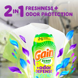 Gain Odor Defense In-wash Scent Booster, Super Fresh Blast scent, 1 sample, 2 in 1 Freshness plus Odor Protection, laundry scent beads