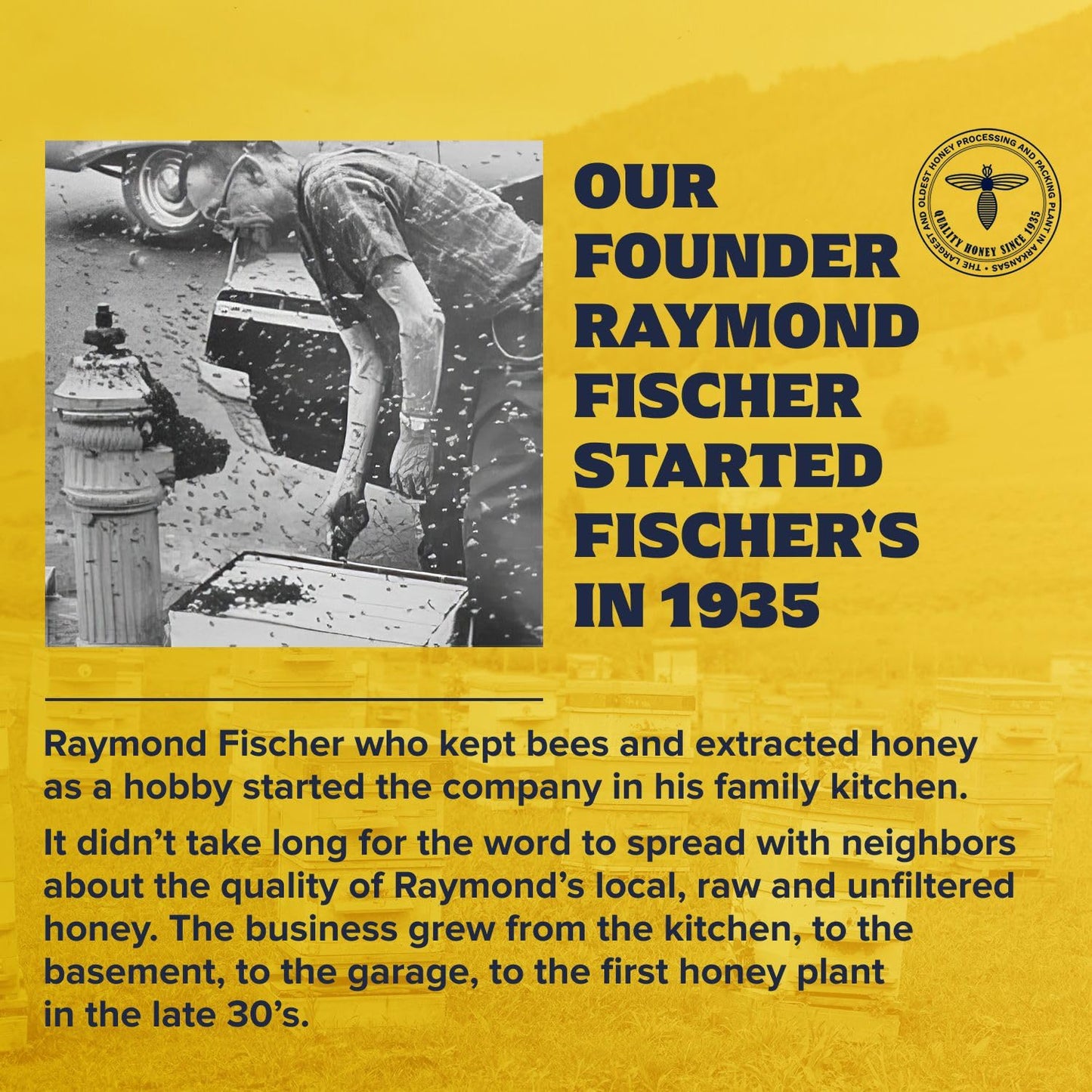 Fischer's Pure Clover Honey 40 oz - 100% Pure, Raw and Unfiltered Honey in a Squeeze Bottle - All-Natural Sweetener - Rich Flavor Profile, Packed with Nutrients