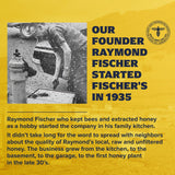Fischer's Pure Clover Honey 40 oz - 100% Pure, Raw and Unfiltered Honey in a Squeeze Bottle - All-Natural Sweetener - Rich Flavor Profile, Packed with Nutrients