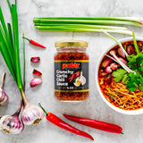 Polar Crunchy Garlic Chili Sauce 4.03oz (Pack of 1), Extra Crispy Chili Oil, Savory Umami Topping, Good on Everything, Gourmet Hot Sauce, Savory