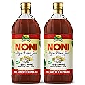 Virgin Noni Juice - 100% Pure Hawaiian Noni Juice - 2 Pack of 32oz Glass Bottles