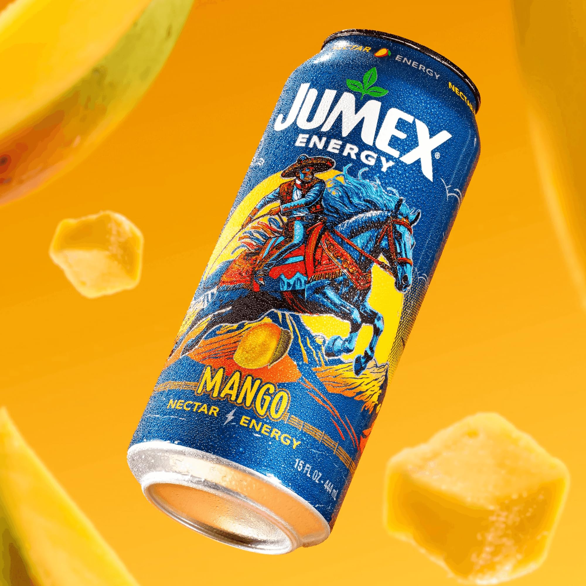 Jumex Mango Nectar Energy Drink, 150 mg of Caffeine, Real Fruit Juice, 15 fl oz (Pack of 12)