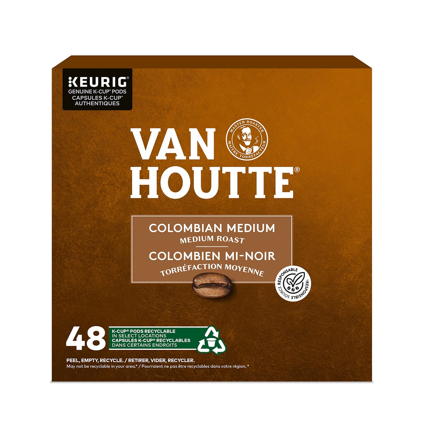 48 Pack Single Serve Van Houtte Medium Columbian Roast K-Cup Pods