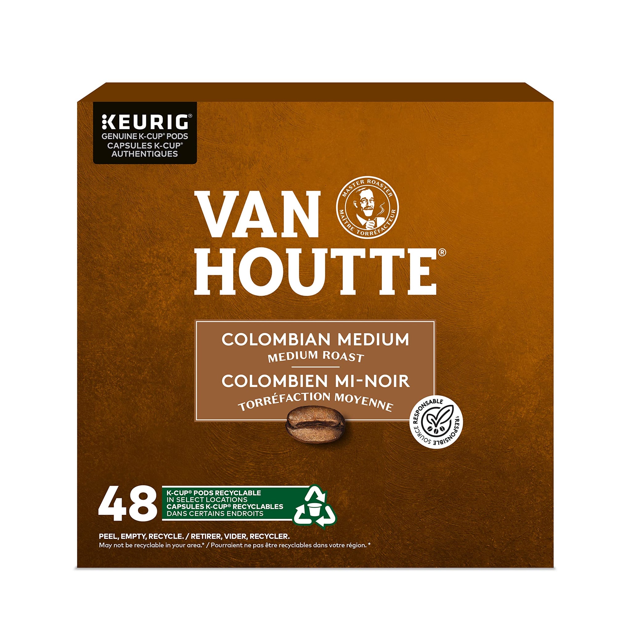 48 Pack Single Serve Van Houtte Medium Columbian Roast K-Cup Pods