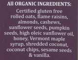 Back Roads, Granola Gluten Free Organic, 12 Ounce