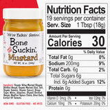 Bone Suckin' Sweet Spicy Mustard, National Champion, Made in the USA, Non-GMO, Gluten-Free, Kosher and has No High Fructose Corn Syrup - 2 Pack (12
