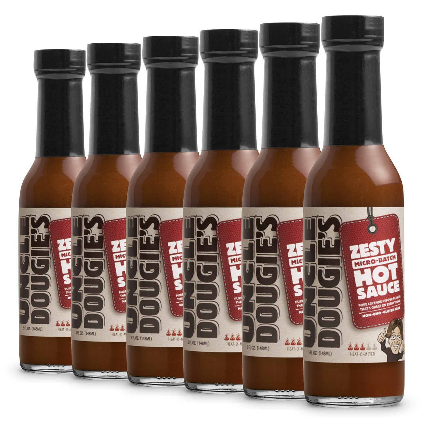 Uncle Dougie's Zesty Hot Sauce - Pack of 6…