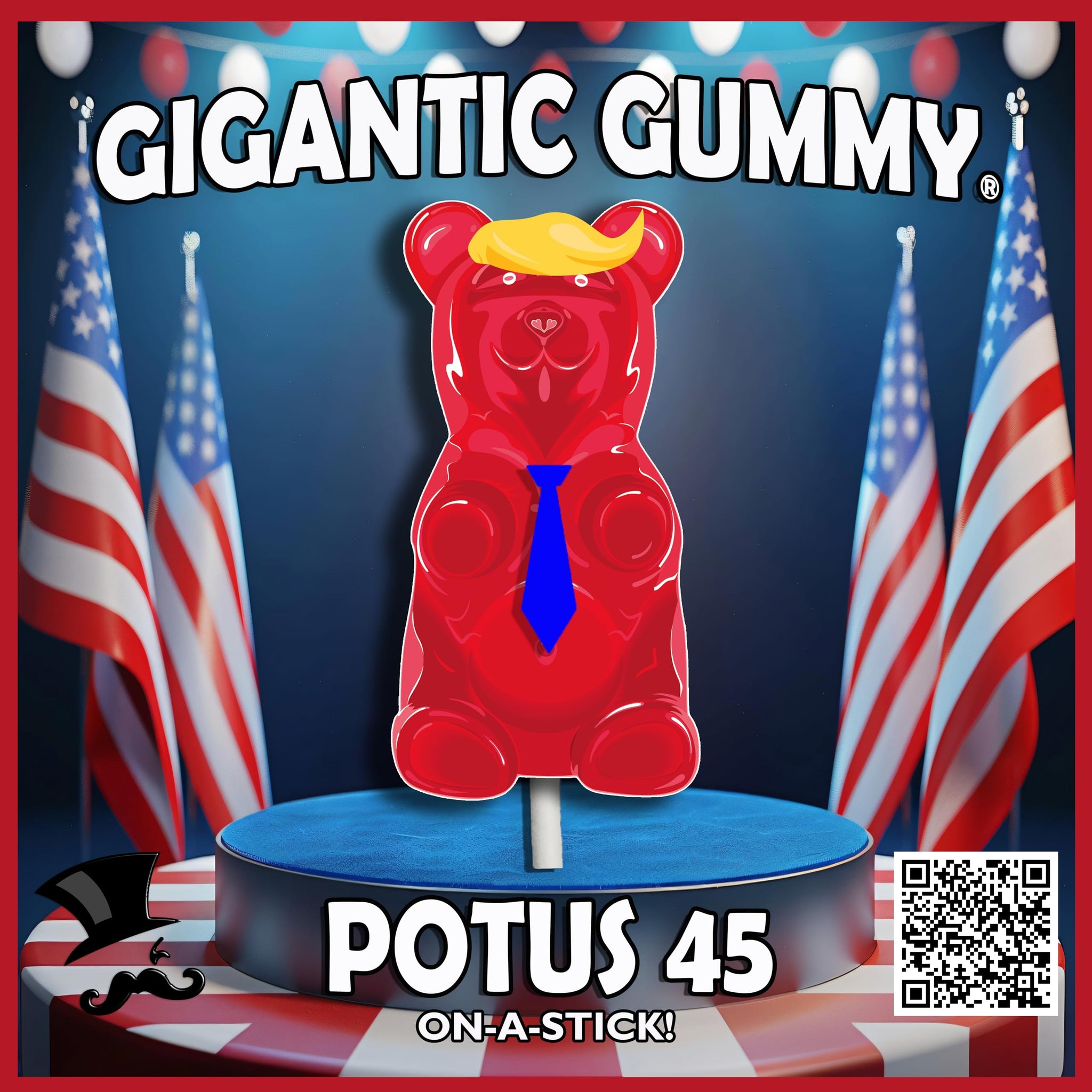 The Gummy Bear Guy® | Gigantic Gummy® - POTUS Bear (POTUS #45 & POTUS #47)