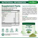 Ola Organic Broccoli Sprout Powder - Sulforaphane-Rich Superfood with Vitamins & Minerals- Supports Daily Wellness & Vitality - Non-GMO (300g Jar)