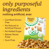 Simple Mills Pop Mmms Sour Cream and Onion Baked Snack Crackers, 1 Pack, Bite-Sized Gluten Free Crackers Made with Real Sour Cream and Wholesome