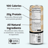 Slate Milk - High Protein Iced Coffee - Cinnamon Swirl Latte - 175mg Caffeine, Lactose Free Energy - 20g Protein, 1g Sugar, 100 Calories, 2g Net