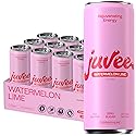 Juvee Rejuvenating Energy Drink - Sugar Free Watermelon Lime Flavor, 12 oz Cans (12-Pack) - 128mg Natural Caffeine, Zero Sugar, Low Calorie, Clean