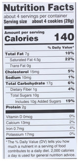 Audreys Chia Chia Chocolate Chip Cookies, 4 OZ